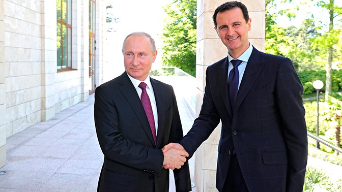 Путин пообещал Асаду вместе бороться с террором в Сирии